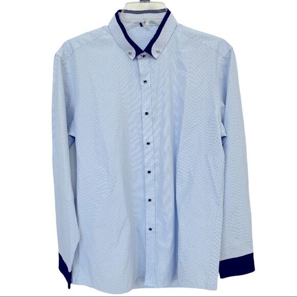 Boys Blue Button down Shirt - Picture 1 of 8